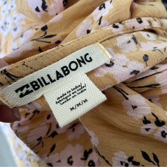 Billabong Boho Surf Crinkle Rayon Floral Dress Size Medium - Picture 9 of 9